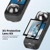 Flymile Insta 360 X5 Premium Lens Guard + 2 Pack Screen Protector Accessories Bundle, 10H Transparency Tempered Glass Film Lens Cover for Insta360 X5 Protective Kit Anti-scratch Camera[Bubble Free] view 2