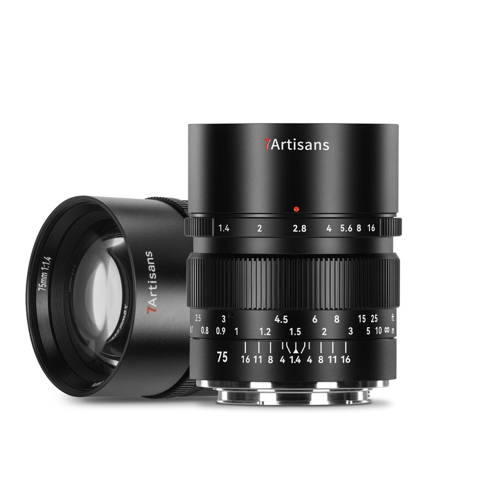 7artisans 75mm F1.4 Full Frame Manual 38.4 Large Aperture Prime Lens Compatible for Sony E-Mount FX3, FX30, A1, A9, A7m, A7r, A7s, A7c Series Mirrorless Cameras