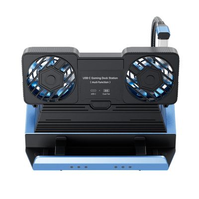 Wisoqu 9 in 1 Portable Game Console Dock, 4K/60Hz, 100W PD, Dual Fans, Aluminum Alloy Stand Base, Multiple Gaming Consoles, TypeC Hub Docking Station