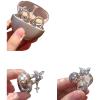 SPONGL Butterfly Clip,Imitation Rhinestones Butterfly Ear Clip for Open Ear Headphone Detachable Jewelry Accessories view 2