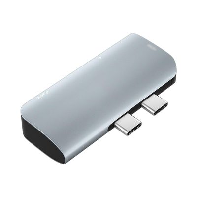 Wisoqu USB C Hub with 3, 4K / 30Hz 3 in 1 Multi Functional, PD100W, Aluminum Shell, Compact Size, Efficient Data Transfer at 5Gbps