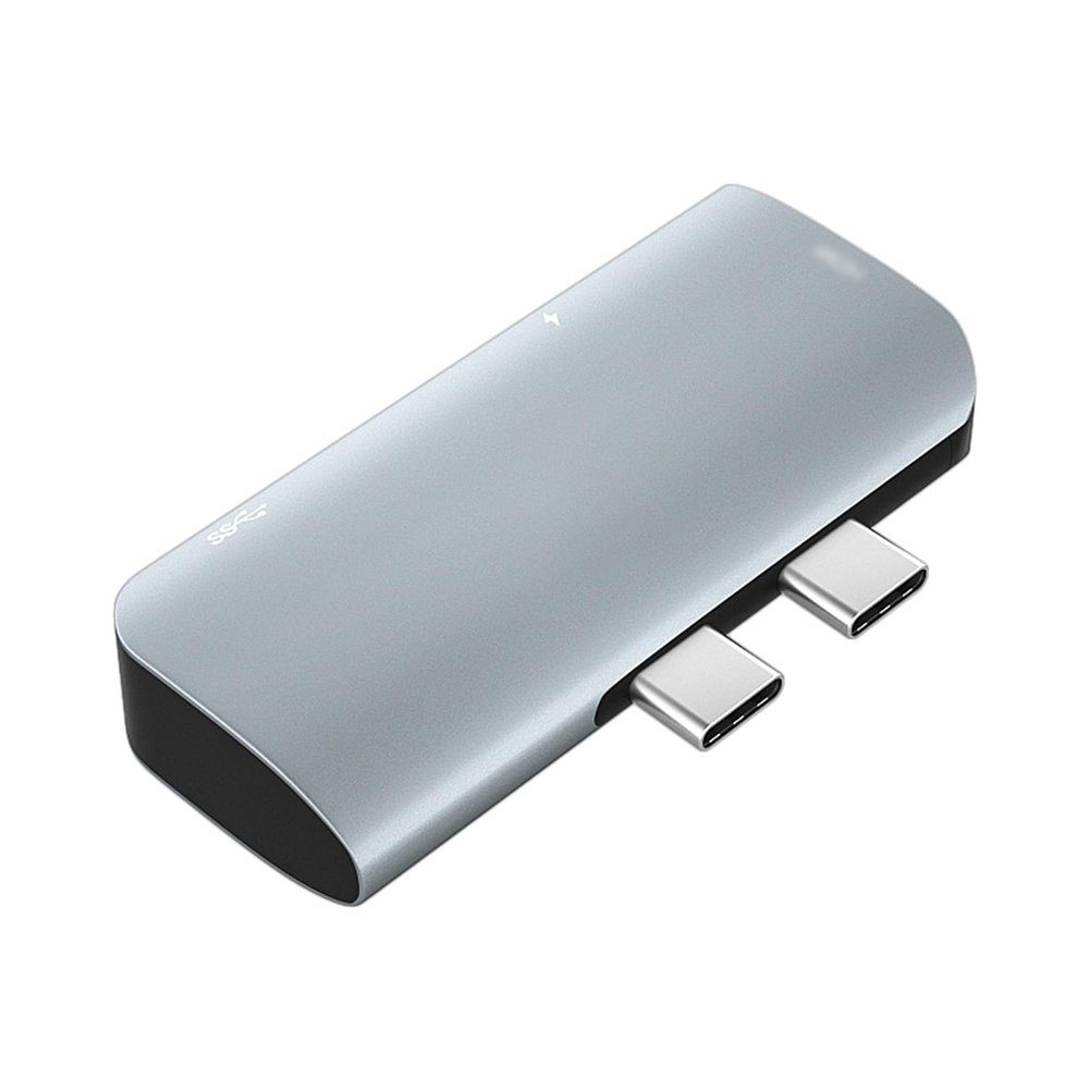 Wisoqu USB C Hub with 3, 4K / 30Hz 3 in 1 Multi Functional, PD100W, Aluminum Shell, Compact Size, Efficient Data Transfer at 5Gbps