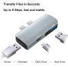 Wisoqu USB C Hub with 3, 4K / 30Hz 3 in 1 Multi Functional, PD100W, Aluminum Shell, Compact Size, Efficient Data Transfer at 5Gbps view 2