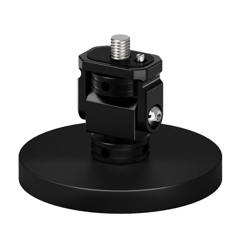 BGNing Magnetic Chuck Holder, 66mm Diameter, for Use with Two Cards/with 1/4 Screw Hole/17mm Ball Clamps Photographic Equipment Accessories (Type 4)