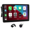 Double Din Car Stereo Radio Compatible for Wrangler Compatible for Chrysler Compatible for Ram with CarPlay Android Auto, 10" Touch Screen Car Radio Audio Receiver with Bluetooth,Back-up Camera view 1