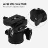 Wisoqu 35mm Low Profile Tripod Ball Head Camera Ball Head, Aluminum Alloy Panoramic Plate, Portrait Photography Gear for Monopod, DSLR Camcorder view 4