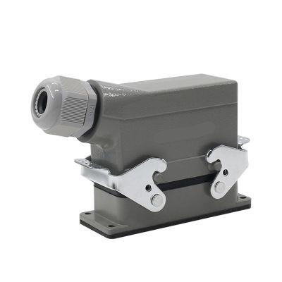 Rectangular H16B-HE-016-1 Heavy-Duty 16-pin Connector Wire 16 a500v Screw feet Aviation Side(Side Outlet.)