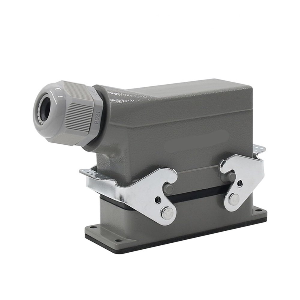 Rectangular H16B-HE-016-1 Heavy-Duty 16-pin Connector Wire 16 a500v Screw feet Aviation Side(Side Outlet.)