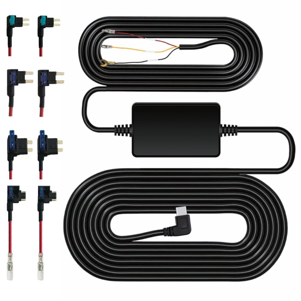 Dash Cam Acc Hardwire Kit, Type-C Port, 24H Parking Monitoring
