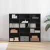 CD Cabinet Black Oak Engineered Wood Medium CD Cabinet view 1