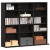 CD Cabinet Black Oak Engineered Wood Medium CD Cabinet view 3