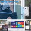 1080P Wired Video Door Phone Apartment Doorbell Intercom System,10 Inch Monitor,Supporting Fingerprint,RFID,Password Unlocking,Motion Detect,2-Way Audio for Home (1 doorbell(W)+ 2 Monitor(W)) view 2