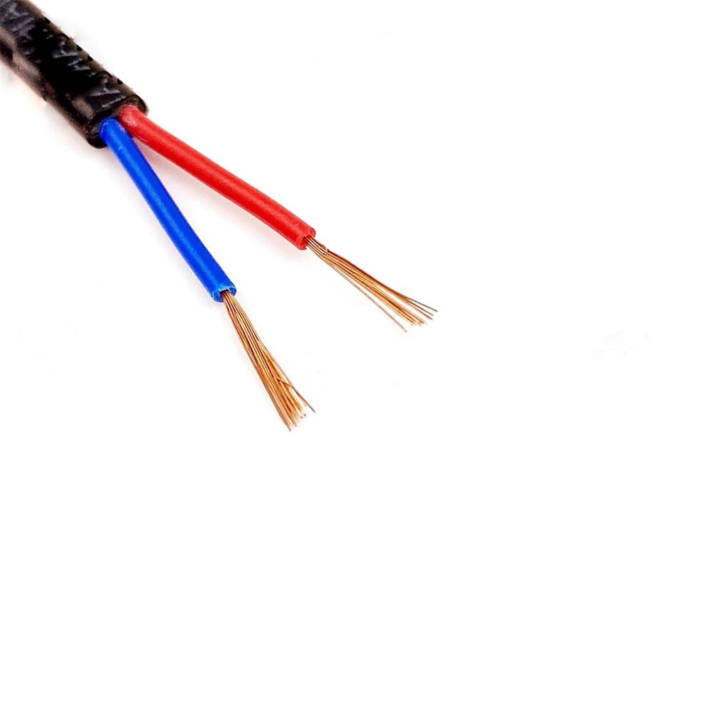 Cable flexible LED 12v Electrical Wires, 220V 22AWG 20AWG 19AWG Red Blue Flat Cable, 2 Pin Copper Wire, Sheath Electric Cables extension connector (Color : 20awg - 0.5mm2, Size : 20meter)(22awg 0.3mm2