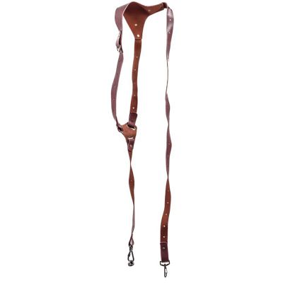CATHATRR Double Camera Harness Leather Shoulder Strap For Easy Carrying Photographer For Even Weight Distribution Camera