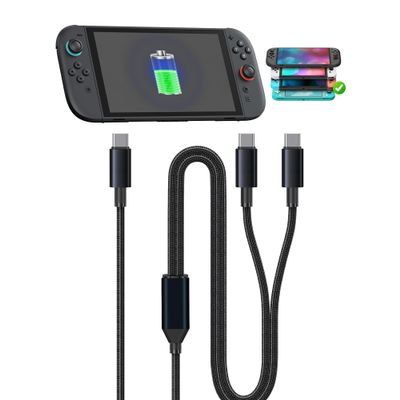 100W USB C to USB C Cable, Charging Cable for Switch 2/Switch Lite/Switch OLED, Charger for Switch and Switch Lite, for Samsung Galaxy S9 S8 Note 8 and Other USB C Cable
