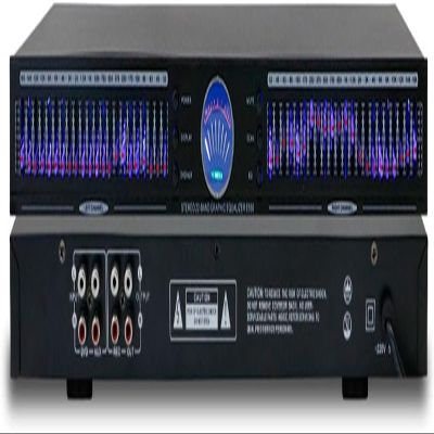 22 Bands Audio Equalizer, Digital Audio Stereo Graphic EQ, 1U Dual Channel, 10 Preset Effects and Low/Mid/Treble Adjustment, Noise Reduction for HiFi Home Tuning, for Recording Studio