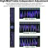 22 Bands Audio Equalizer, Digital Audio Stereo Graphic EQ, 1U Dual Channel, 10 Preset Effects and Low/Mid/Treble Adjustment, Noise Reduction for HiFi Home Tuning, for Recording Studio view 4