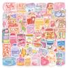 100pcs Cute Snack, Food, and Drink Stickers Set - Kawaii Small Stickers for Teens, Boys, Girls, and Adults view 2