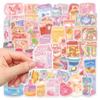 100pcs Cute Snack, Food, and Drink Stickers Set - Kawaii Small Stickers for Teens, Boys, Girls, and Adults view 3