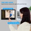 1080P Wired Video Door Phone Apartment Doorbell Intercom System,10 Inch Monitor,Supporting Fingerprint,RFID,Password Unlocking,Motion Detect,2-Way Audio for Home (1 doorbell(B)+ 1 Monitor(B)) view 3