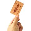 125Khz Eco - Friendly Cherry Wood,TK4100(EM4100) Welcome to Stay RFID ID Cards for Entry Access Control for Door Access Control Contactless ((Pack of 100) view 2