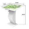 32 inch Touch Screen Kiosk, Install APP, Browser Search, LCD Screen Self Service Kiosk, K-style Stand Inquiry Machine, Interactive Display for Mall Navigation/Self-Ordering/Advertising/Retail Store view 2
