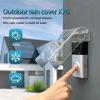 dgyezhao Plastic Flip Lock outdoor weatherproof keypad cover,Door Access Control Rain CoverDoorbell protector(Transparent) view 4