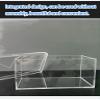 Clear Square Acrylic Boxes with Lid, Plastic Storage Boxes for Candy, Cookies, Coins, Tea, Cosmetics, Jewelry and Trinkets, Acrylic Cube Containers(35x18x5cm) view 3