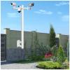 LXLZYXSF Security Camera Wall Pole and Mounting Bracket, Metal Surveillance Cameras Holder Column for CCTV/IP/PTZ/Dome/Box Camera, White Courtyard Light Post(Bracket D,3.28ft/39.3" H) view 1