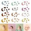 7Pcs/Set Handmade Baby Wool Felt Stars Moon Cloud Home Party Decorations Newborn Photo Photography Props Baby Photo Decoration view 2