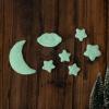 7Pcs/Set Handmade Baby Wool Felt Stars Moon Cloud Home Party Decorations Newborn Photo Photography Props Baby Photo Decoration view 4