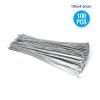 304 Ttainless Steel Cable Ties 4.6mm Self-Locking Metal Ball Tie High Temperature Metal Ties(100pcs 100x4.6mm) view 2