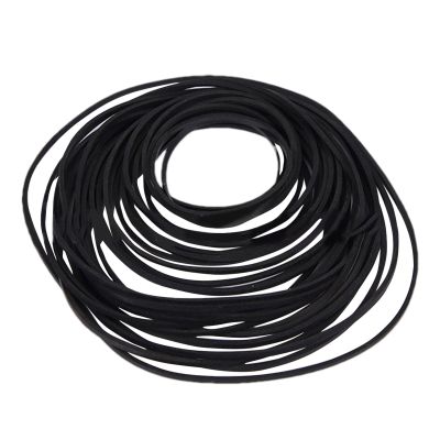 90 Pack Recorder Rubber Belts, Mixed Cassette Belts, 26-85mm Diameter, No-Slip Grip for Camcorders, Players & Drives, Classic Black Repair Kit for Vintage Electronics