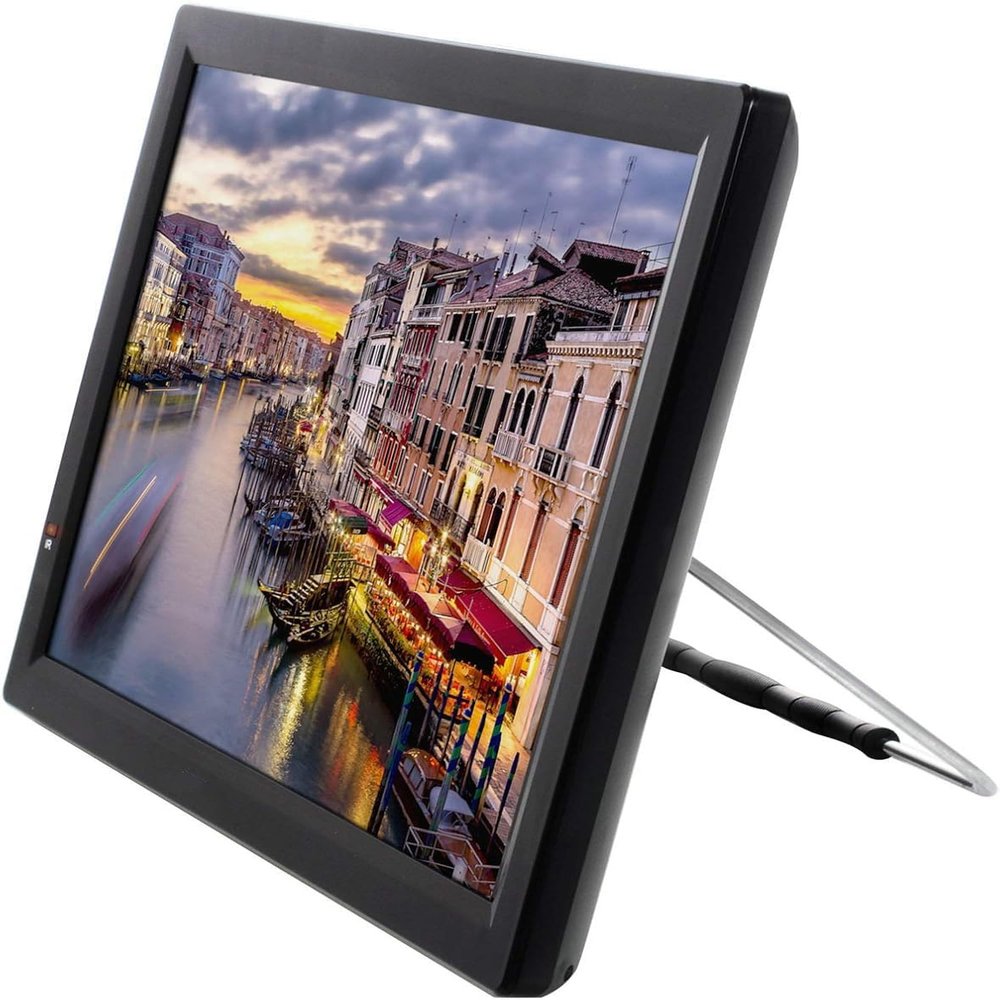 Portable Rechargeable 14 Inch LED TV with HDMI USB SD VGA AV Inputs, Digital Tuner, Remote Control & Car Charger Compact Travel Television with Antenna for RV, Camping, and Road Trips (Black)