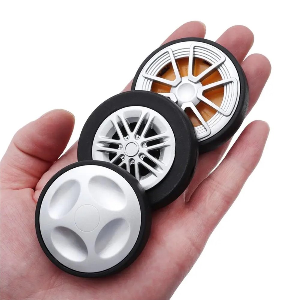 Luggage Replacement Wheels 4 Pairs Replace Wheel with Screw for Suitcase Caster Axles Repair Kit for Most of Wheels Rolling Luggages(50x17)