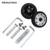 Luggage Replacement Wheels 4 Pairs Replace Wheel with Screw for Suitcase Caster Axles Repair Kit for Most of Wheels Rolling Luggages(50x17) view 3