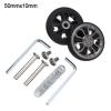 Luggage Replacement Wheels 4 Pairs Replace Wheel with Screw for Suitcase Caster Axles Repair Kit for Most of Wheels Rolling Luggages(50x17) view 4