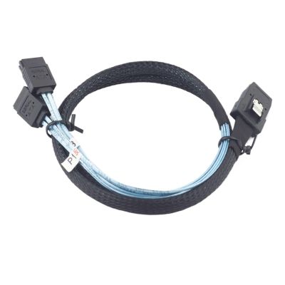 0.5M Reverse MI NI S*A*S SFF-8087 36P to 4 SATA 7pin Without Latch for Sever Internal Cables