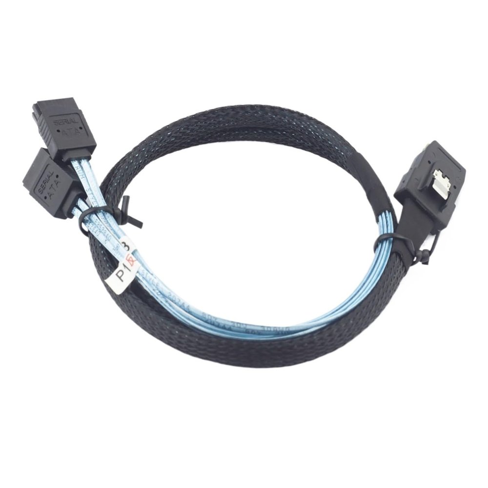0.5M Reverse MI NI S*A*S SFF-8087 36P to 4 SATA 7pin Without Latch for Sever Internal Cables