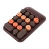 Ymiko Retro Color Round Keycaps 18 Keys Wireless Numeric Keypad for Laptop, USB Receiver, Portable Silent Number Pad, Wireless Distance up to 33ft, Multifunctional with ABS (Coffee Color) view 2