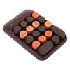 Ymiko Retro Color Round Keycaps 18 Keys Wireless Numeric Keypad for Laptop, USB Receiver, Portable Silent Number Pad, Wireless Distance up to 33ft, Multifunctional with ABS (Coffee Color) view 3