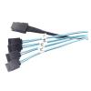 1.0M MI NI S*A*S SFF-8087 36P to 4 SATA 7pin Without Latch for Sever Internal Cables view 4