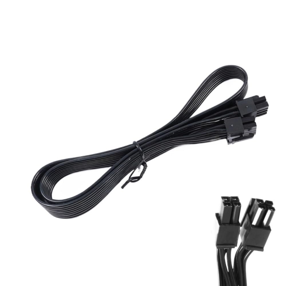 bodateng PSU 8Pin to 4+4Pin ATX/EPS12V CPU Power Cable for GX-650, GX-550, GX-500 GX Series Modular Power, 18AWG Flat 60 CM
