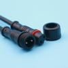 5 Pairs IP65 Waterproof 2/3-Pin 22AWG Wire LED Male Female Cable Connector Set, 5 Pairs Black 20Cm Length for DC 12V Power Cord Surveillance Camera (2PIN) view 3