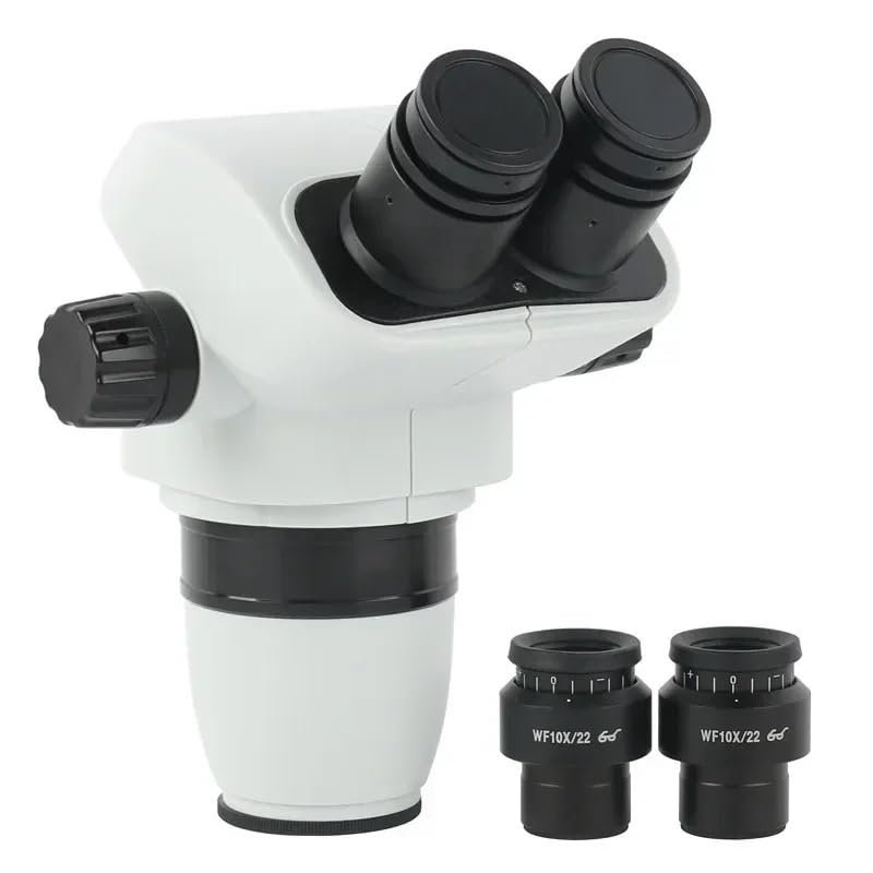 1pc 3.35X 6.7X-45X 90X Continuous Zoom Parfocal Binocular Stereo Microscope WF10X/22MM Adjustable Eyepieces for Medical Scientific