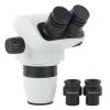 1pc 3.35X 6.7X-45X 90X Continuous Zoom Parfocal Binocular Stereo Microscope WF10X/22MM Adjustable Eyepieces for Medical Scientific view 1