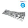 304 Ttainless Steel Cable Ties 4.6mm Self-Locking Metal Ball Tie High Temperature Metal Ties(100pcs 150x4.6mm) view 2