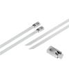 304 Ttainless Steel Cable Ties 4.6mm Self-Locking Metal Ball Tie High Temperature Metal Ties(100pcs 150x4.6mm) view 4