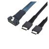 0.5M-PCI-E Ultraport Slimline S*A*S 4.0 LP Low Profile SFF-8654 8i 74pin to 2X OCulink 8611 4i 38Pin Server Graphics Card view 3
