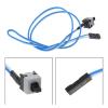 bodateng 2 Pcs PC Motherboard Cable Power Supply I/O Reset Button Switch Line Replacement Desktop Computer Chassis Power Lines(Purple White) view 2